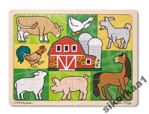  MELISSA DOUG FARMA LESENI MOZAIK PUZZLE 24 K.