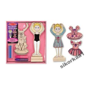   MELISSA & DOUG DREVENA MAGNETNA OBLEKA ZA UDEKORIRANJE BALERINE