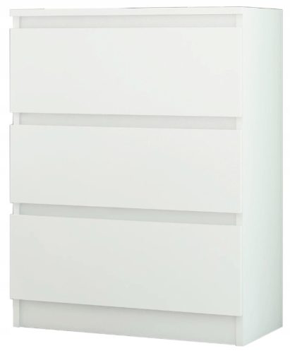 MODERNA KOMODA Z 3 PREDALI, BELA, 70 x 40 x 76 cm