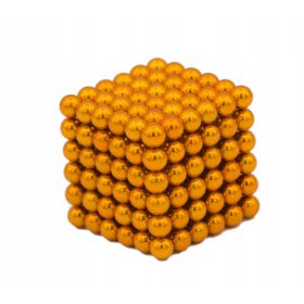   Neocube magnetne kocke oranžne kroglice 5 mm + magnetna igrača Box