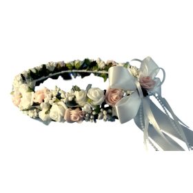 Komunijni venček iz penastih cvetlic Adrianka