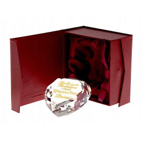   Kristalno darilo za 1-99 let poroke, posebna obletnica za žene, starše in stare starše