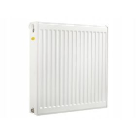   Jekleni panelni radiator Diamond 2500 W bel 1200 x 600 x 105 mm - spodnji priključek