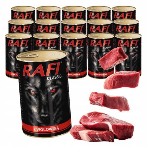 RAFI CLASSIC mokra hrana za pse z govedino 18,6 kg