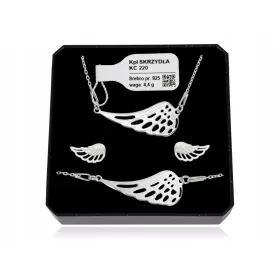   Srebrni komplet nakita Angels Wings - vrhunski komplet srebrnega nakita z angelom

Ta osupljiv komplet nakita Angels Wings je popolno darilo ali pa odlična izbira zase. Vključuje naszyjnik, zapestnico