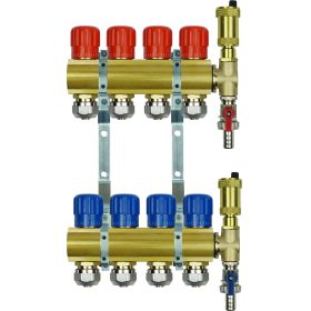   Optimized Name: Razdelilnik za ogrevalne sisteme s PEX konektorji za 4 krožnike