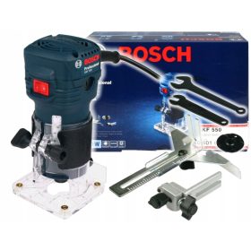 Frezalni stroj Bosch Professional 550W GKF 550 z dodatki