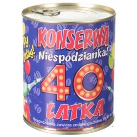KONZERVA ZA 40-LETNIKA - DARILO ZA ROJSTNI DAN