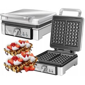 Gofr pekač MPM MGO-13 INOX z visoko močjo! 1400 W MOČAN