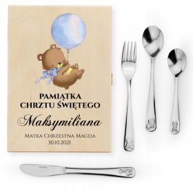 Otroski jedilni pribor, nerjaveče jeklo, Lamart