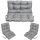 Blazine za pohištvo RATAN 100X60X50 set 2+1 JEKLO