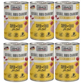   MAC's Mačka | Odrasla mačka | Piščanec, govedina in brusnice 6x400g