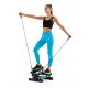 Optimized name: Stepper za vaje s kabli in števcem korakov Hop-Sport Joy Pro