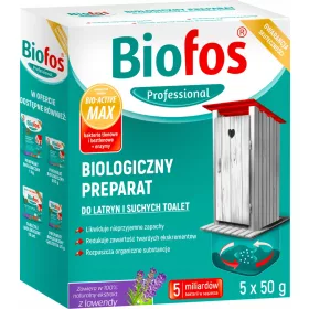   Biofos Profesionalni preparat za stranišča in suha stranišča 5 x 50g