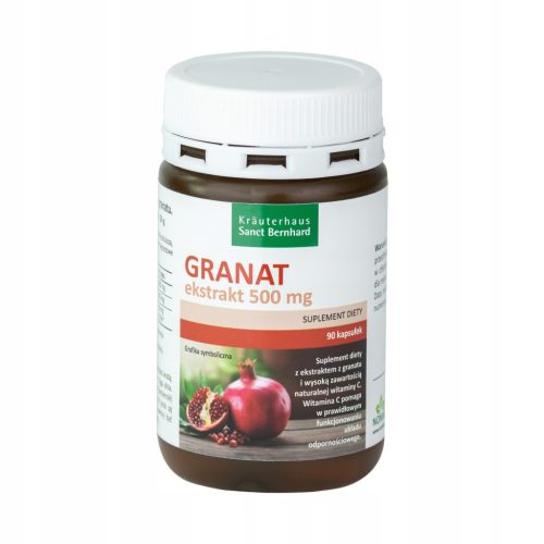 Ekstrakt Granata z Dodatkom Vitamina C - 90 Kapsul za Zdravje Srca in Imunski Sistem