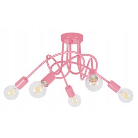 LED-ONE E27 stropna svetilka roza in vijolična