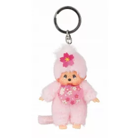   Roza Monchhichi Ključni Obesek 11 cm - Ustvarite sladko in simpatično vzdušje s to roza Monchhichi mačko ključni obesek! Primeren za otroke od 3. leta dalje, ta 11 cm visoka plišasta mačka bo takoj pr