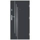 Vrhunska zunaj Gadot INOX antracit vrata za stanovanja 80 cm Desna