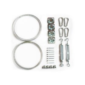 Set za montažo senčnega jadra SunShade Silver, 24 kosov