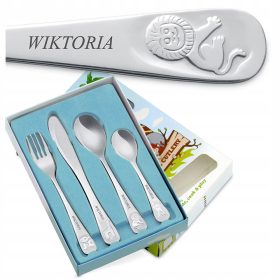 Murrano ANIMALS otroški jedilni pribor, 4 kom