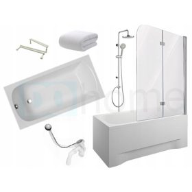   Optimized name: Elegantna pravokotna akrilna kopalna kad Polimat Classic, stranski odtok, 120 x 70 cm

Optimized description: 
Eleganten in funkcionalen set vključuje pravokotno akrilno kopalno kad Po