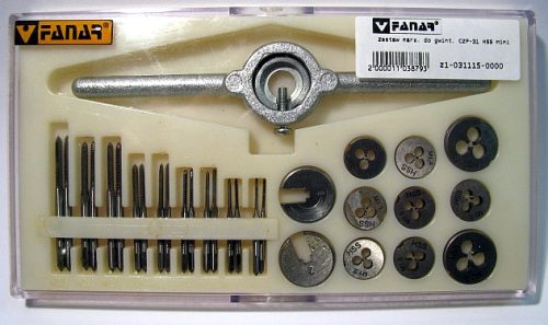 ZESTAW NARZĘDZI DO GWINTOWANIA M1 - M2.5 FANAR MINI