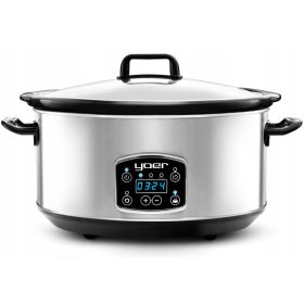    Yoer Clever-Cook kuhalnik za počasno kuhanje 6,5 l srebrno/siv 320 W