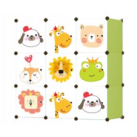   Slovenian Name: Modularna omara za otroško sobo Muf-Art (živali) 110 x 110 x 37 cm večbarvna

SEO-Optimized Description:
Modularna omara za otroško sobo z motivi živali je popolno dopolnilo za vsako o