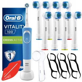   Oral-B Vitality 100 Cross Action električna zobna ščetka, modra