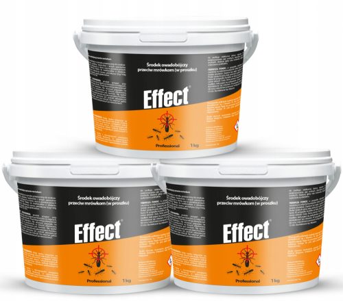 Prašek za učinkovito odstranjevanje mravelj, ščurkov, stenic, bolh in drugih škodljivcev Effect 3000 ml