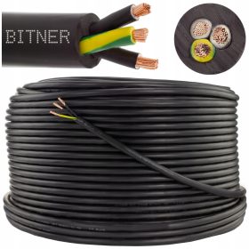   Kabel okrogel električni, gibljiv (žilni), inštalacijski, ozemljitev Bitner 3 x 1,0