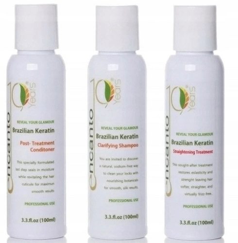 Keratinski set za ravnanje las Encanto 3x100ml