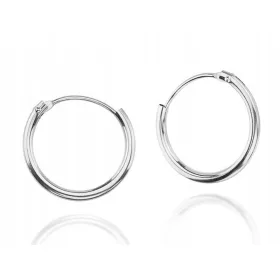  Srebrni obročasti uhani pr. 925 15 mm kolesa CREOLKI