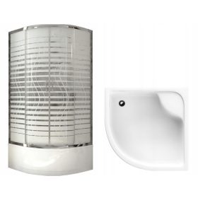   Kabina za tuširanje Sanplast Fris, dvokrilna vrata, drsna 90 x 90 cm