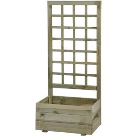 Stojalo za rože z rešetko 130 x 40 x 60 cm