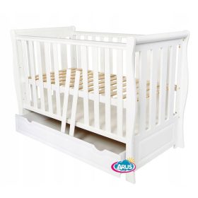   Stilna postelja za otroka z predalom "MEGAN" 60 x 120 cm bela