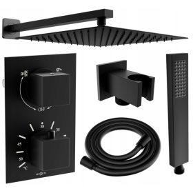 Mexen Cube podtynkowy set termostatske dežne prhe, krom