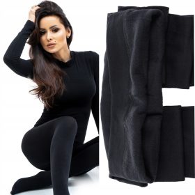 rne gladke hlačne nogavice Fenome 330den Nero, vel.3/4