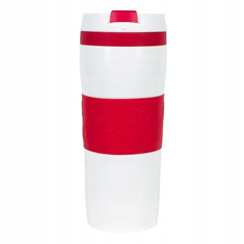 Termo skodelica Air Gifts s miedziano izolacijo, 320 ml, biało-czerwena