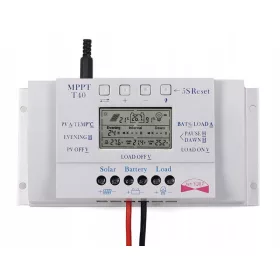  SOLARNI 40A POLNILNI KRMILNIK LCD 12V 24V MPPT