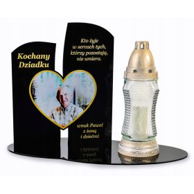 Stojalo za sveče iz akrilnega stekla, 22 x 18,5 x 28,5 cm