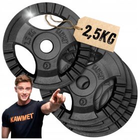   Zestaw uteži za domačo telovadnico 10 kg, fitnes 30,5mm 4x2,5kg