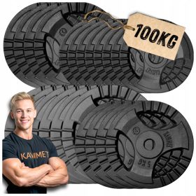 Za obremenitev iz litega železa Kawmet 100 kg