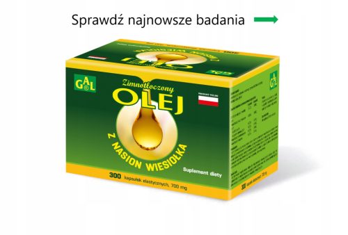 Hladno stiskano olje iz semen svetlinovih kapsul GAL - 300 kapsul