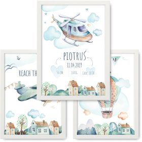  Komplet 3 slik A3, plakati, okvir IKEA