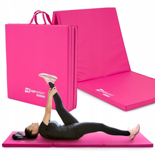 Mehka gimnastična podloga za raztezne vaje 180 cm x 60 cm roza