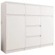 Mobene Moderen predalnik 120 x 40 x 98 cm mat bela