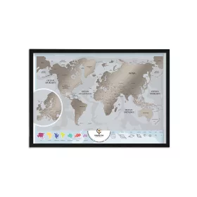 rna lesena okvir za zemljevid prask B2 50x70 cm