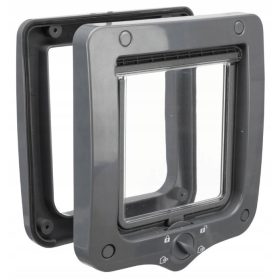   Dvovratna mačja vrata Trixie 4-smerna vrata TX-44212 sive barve