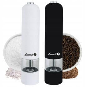 Električni mlinček za sol in poper Lucznik PM-101, črn